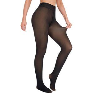 Winter Warm Fleece Translucent  Leggings Women Thick Thermal Velvet Tights Wear